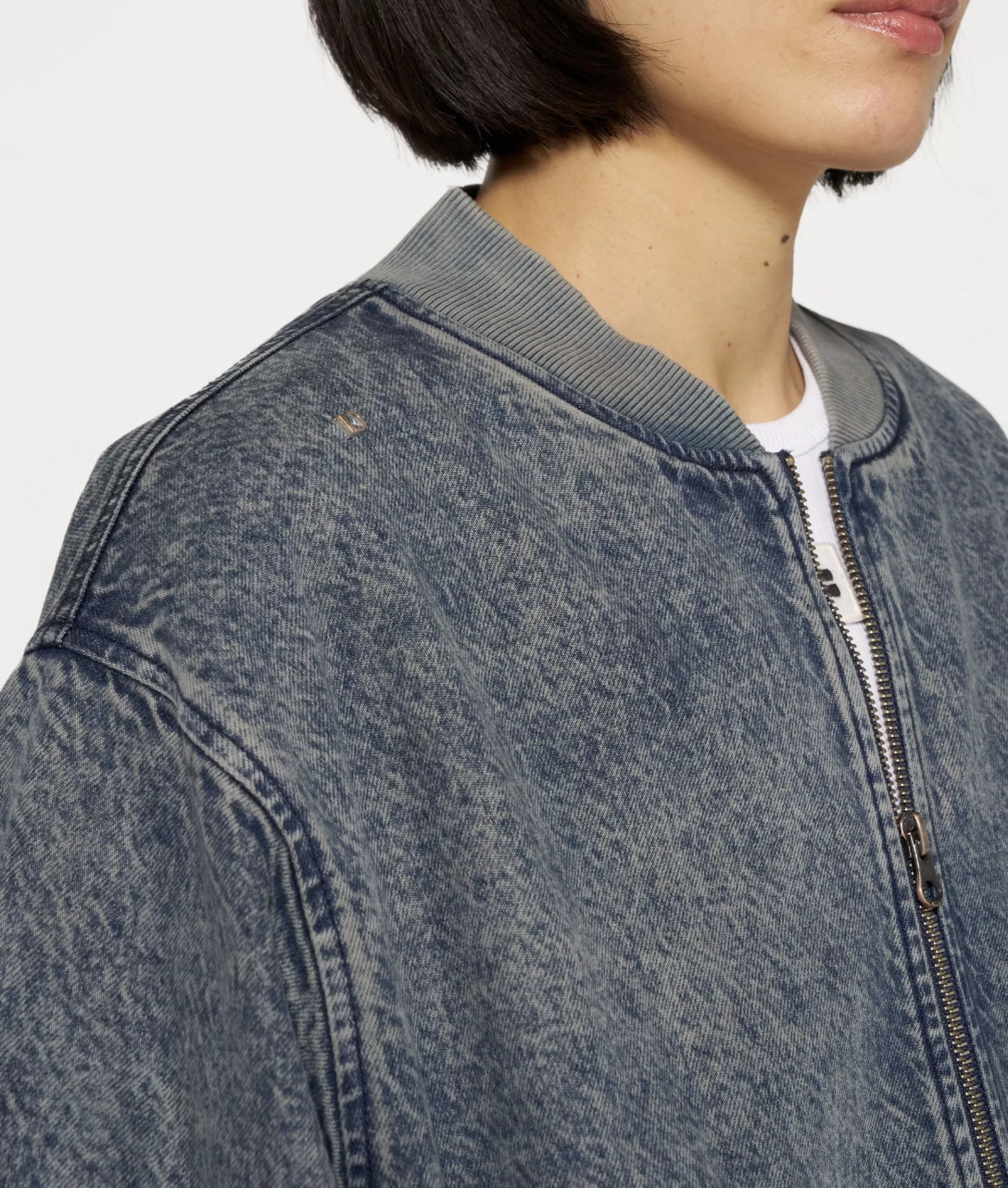 10DAYS bomber jacket denim