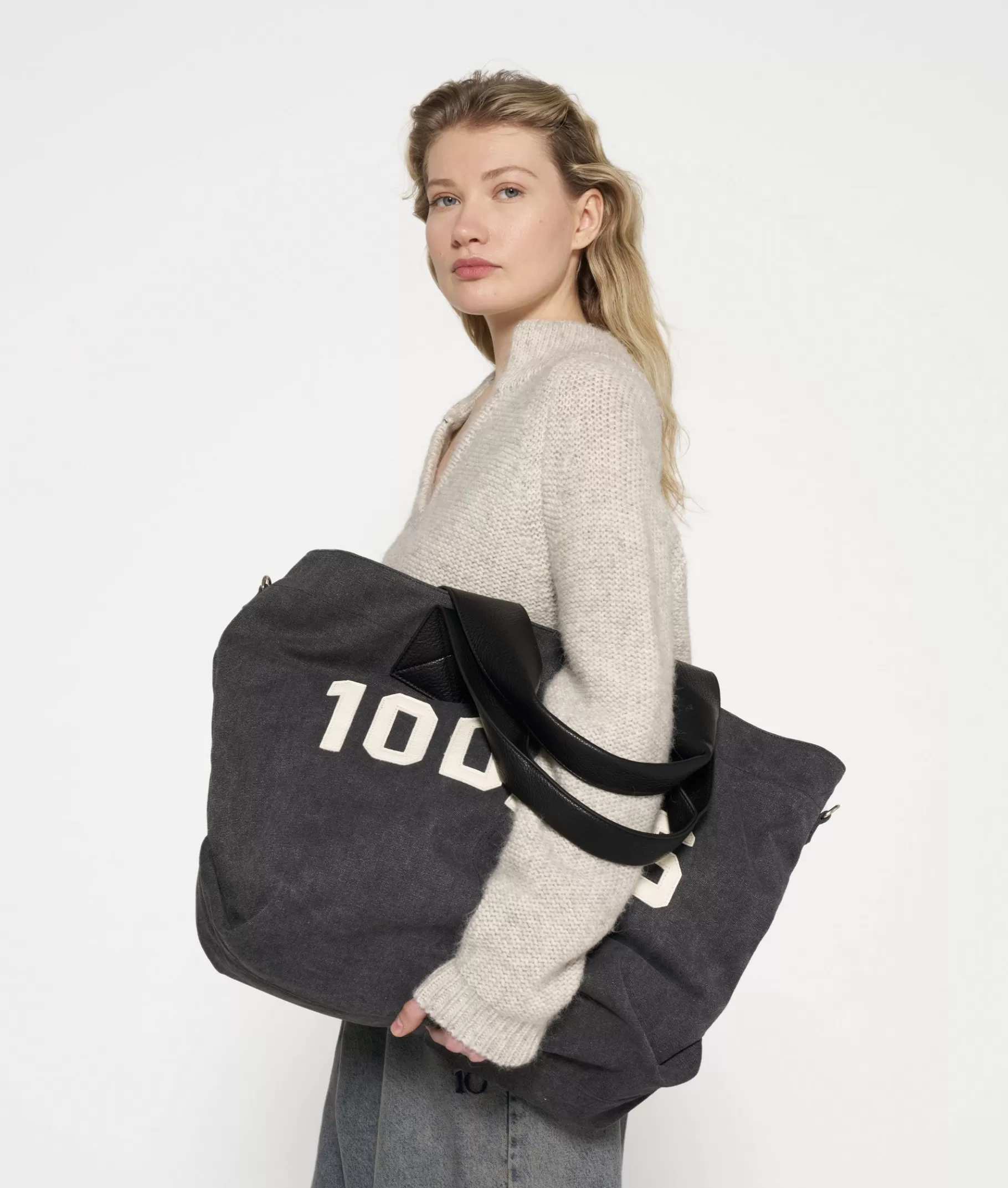 10DAYS canvas shopper