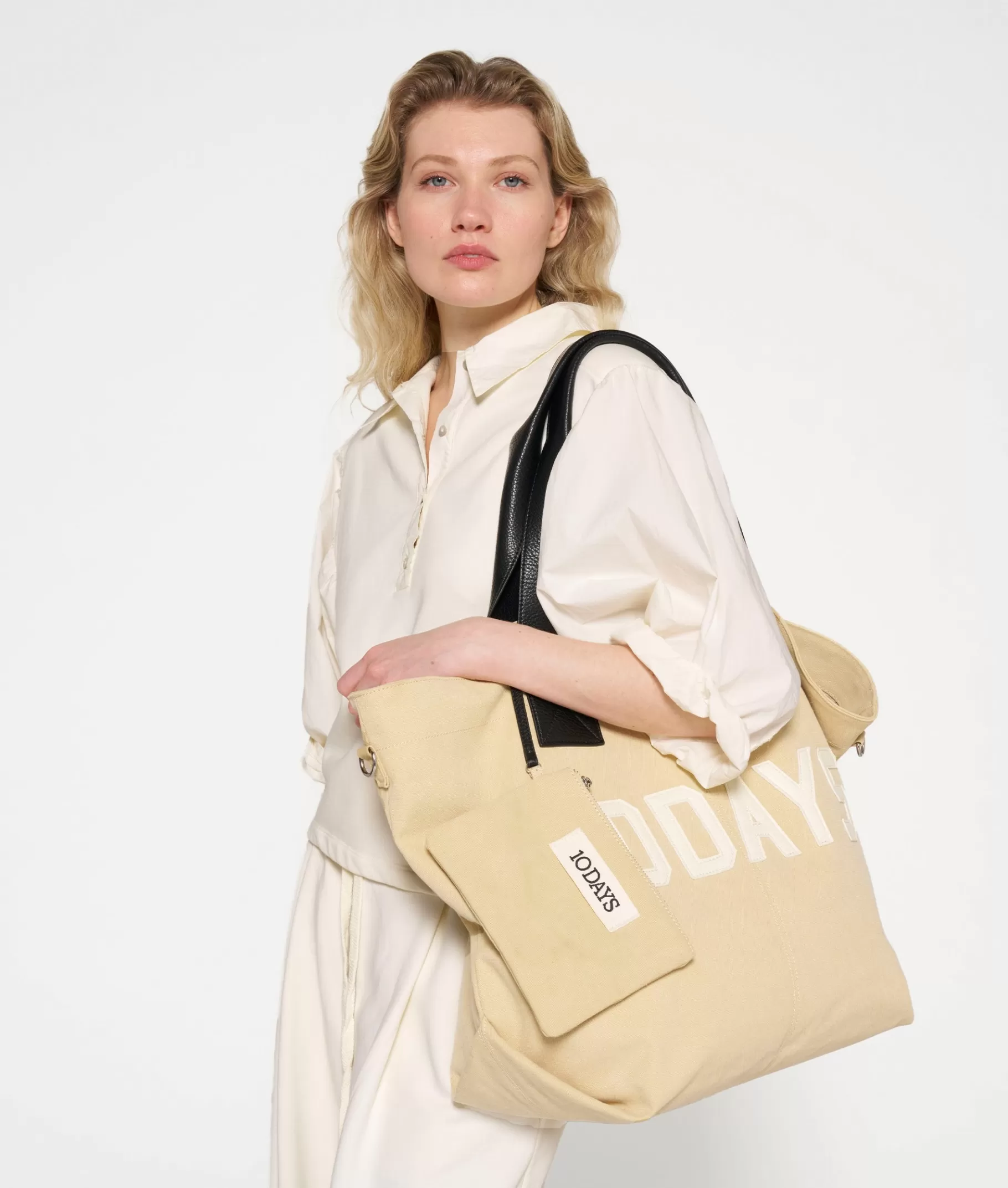 10DAYS canvas shopper