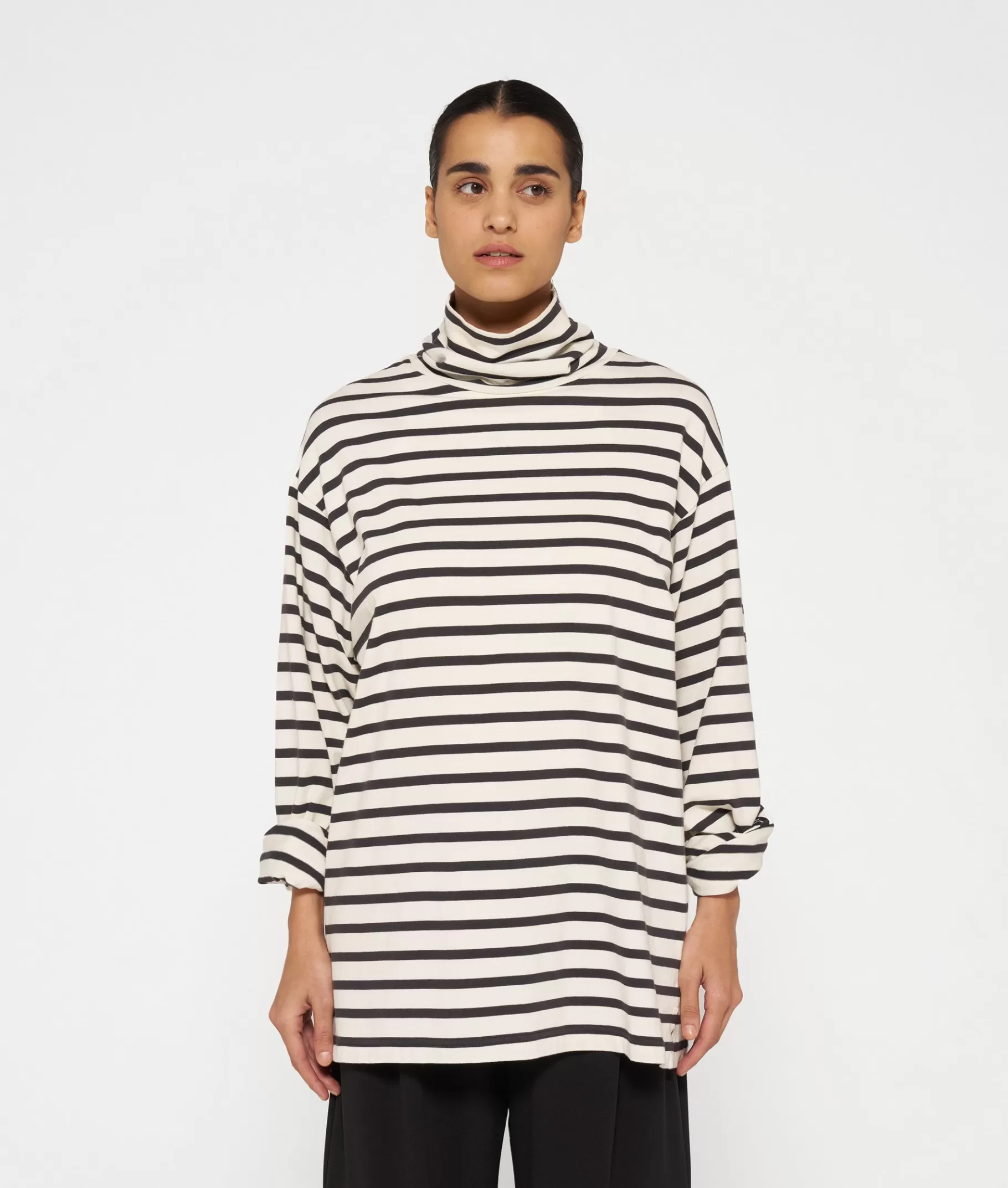 10DAYS longsleeve coll tee stripes