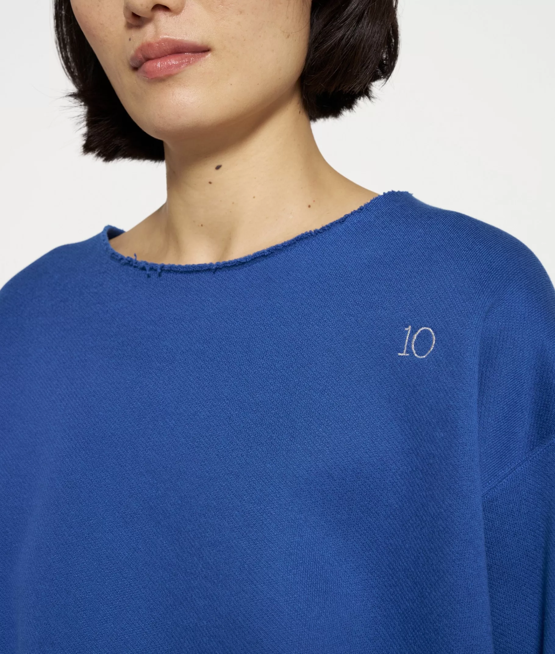 10DAYS raw edge statement sweater