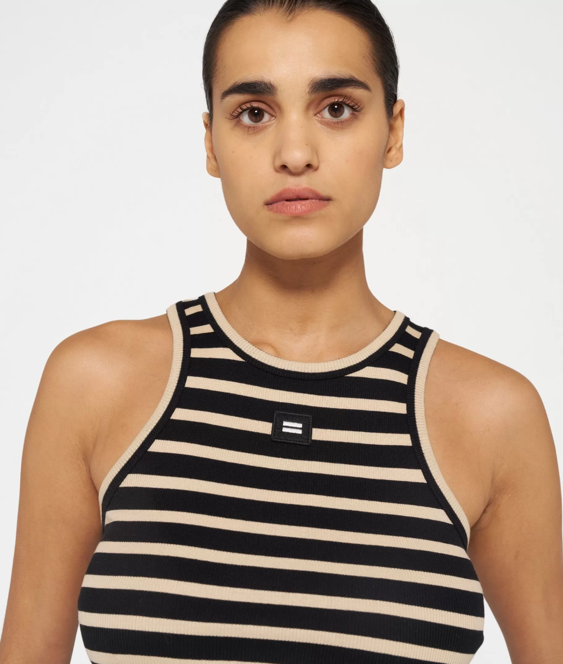 10DAYS tank top rib stripes